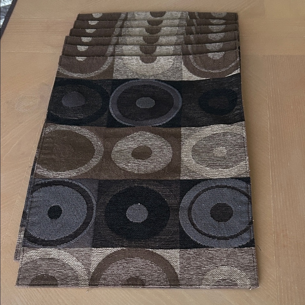 Placemats Fabric Lined Set of 6